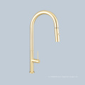 Sink wash basin switch handle golden telescopic faucet